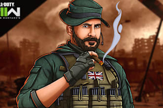 design unique custom drawn gaming cartoon youtube thumbnail