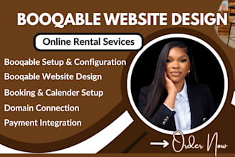 do booqable online rental service website design, booqable rental website design