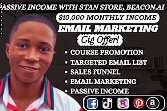 setup email marketing to upgrade master resell rights course for passive income