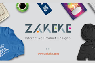 personlize and configure 3d product design on shopify zakeke, customily, pod