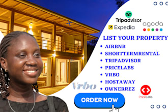 setup listing on airbnb, ownerrez, vrbo, hostaway, guesty, pricelabs, hospitable