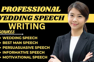 write your wedding speech, best man speech, persuasive and informative speeches