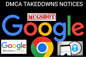 remove googl negative links, mugshots,onlyfans content under dmca