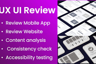 detailed review UX UI of your app or website and give recommendations