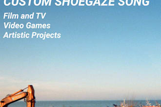 compose custom shoegazey, indie rock song just for you