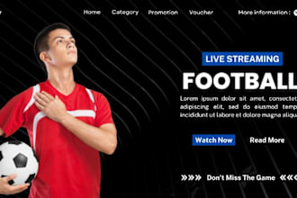 design basketball website football website for you