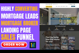 mortgage leads meta ads mortgage landing page mortgage insurance sales funnel