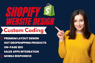do shopify ecommerce website development, shopify store design and redesign