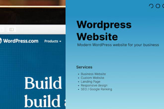 design a modern wordpress website for your business