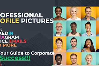 create professional profile picture for linkedin instagram social media