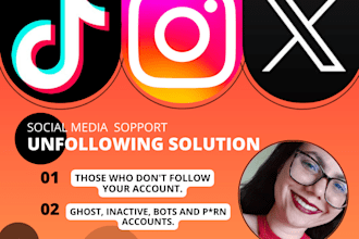 unfollow an inactive accounts on your social media accounts