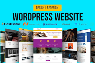 create wordpress website on godaddy hostinger bluehost hostgator sitegroound
