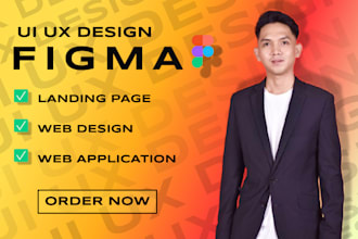 do professional landing page web design UI UX design figma