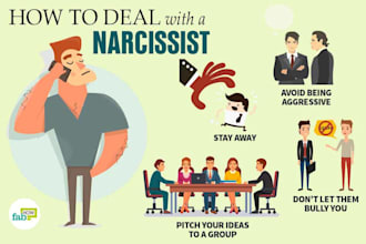 offer tips of how to live with a narcissist via chat
