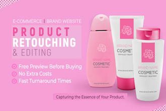 do product photo retouching, color change and editing in photoshop