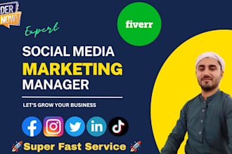be your social media marketing manager for life time