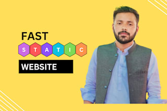 create fast static website responsive for all devices