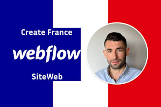 develop a french webflow website for you