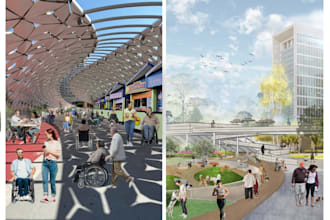 design architectural collages, axons,  and diagrams  for you