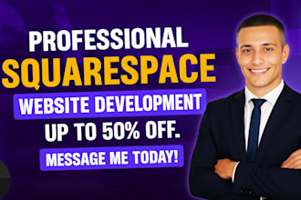 design, redesign squarespace website or build website development squarespace