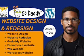 fix technical issues with godaddy website design, godaddy, wix, wordpress