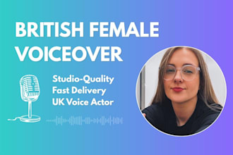 be your british female voice actor and voiceover artist