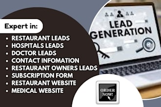 do lead generation, restaurant lead, restaurant owners lead restaurant post card