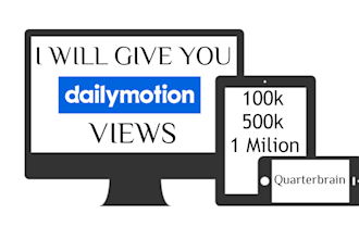 give you dailymotion video promotion