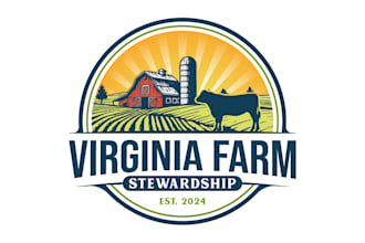 create farm logo, hand drawing, ranch design