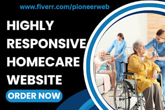 design homecare website healthcare life insurance medical doctor clinic website