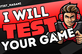 test and review your game and suggest improvements