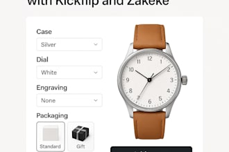 customize and configure your watch using shopify integrations with kickflip