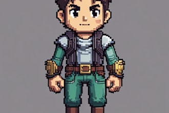 create custom pixel art character for games, nfts and animations with funko pops
