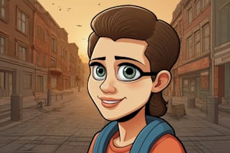 create cartoon comic character