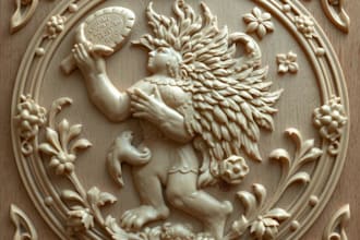 do 3d bas relief 3d engraving 3d wood carving 3d printing 3d sculpting 3d model
