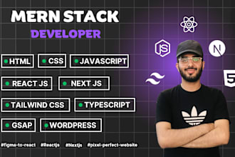 do frontend website development using reactjs, nextjs, vuejs, gsap, tailwind css
