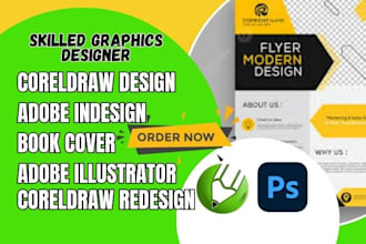 do corel draw design, corel draw ebook design, adobe indesign