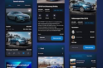develop online auction, car auction, bidding, mortgage auction website and app
