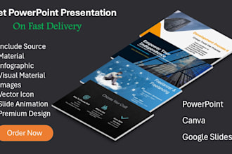 design powerpoint presentation and pitch deck
