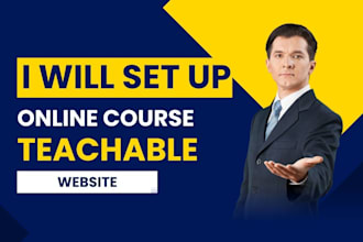 kajabi online course website, thinkific online course, teachable online course