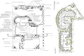 draw 2d site plan, landscape plan, site plan, architect landscape design