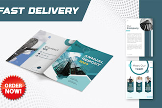 design professional brochure, company profile, business proposal, annual report