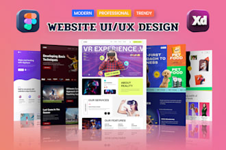 do website ui design, dashboard, mobile app ui ux design, ui ux design in figma