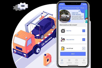 build a logistics, truck booking, inventory or delivery app, car wash app