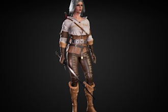 be 3d mid poly character builder, stylized modular model,rig3d for unity,ue game