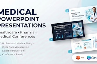 design medical powerpoint presentations for healthcare, pharma and conferences