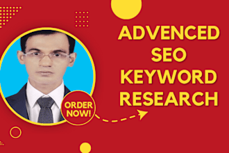 do advanced SEO keywords research by semrush, ahref with kgr