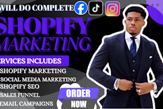 promote shopify store, shopify marketing or sales funnel to boost shopify sales