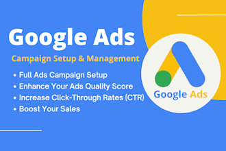 setup and optimize google search ads campaign