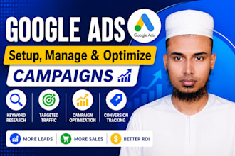 setup, manage and optimize google ads campaigns